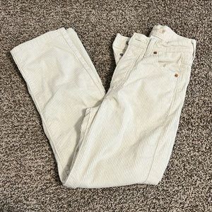 Corduroy cream high, waisted Levi’s